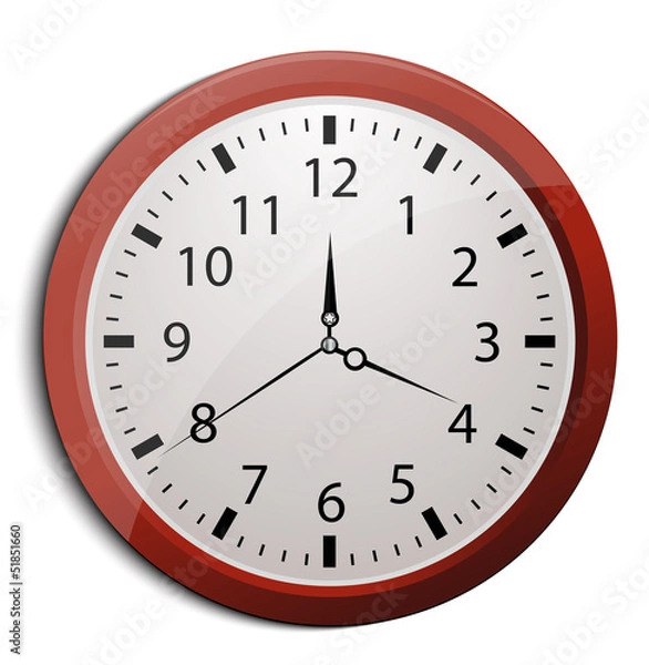 Fototapeta Clock, vector eps10 illustration