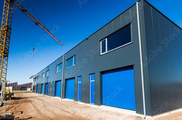 Obraz construction site building new warehouse unit