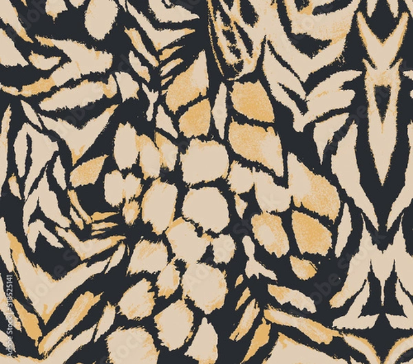 Fototapeta Pattern textured print on plain base