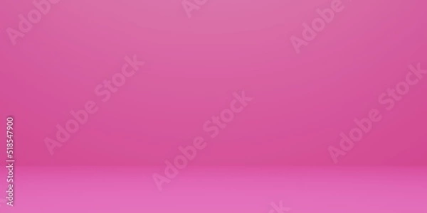 Obraz Empty pastel pink studio background, mockup template for product display, business backdrop.