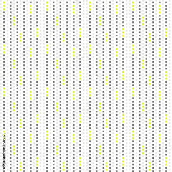 Obraz Gray and yellow squares on a white background, vertical stripes, seamless pattern