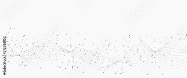 Obraz Abstract particles and strokes design concept, modern and futuristic background design concept, suitable for background, backdrop, website background, brochure, and other graphical resources