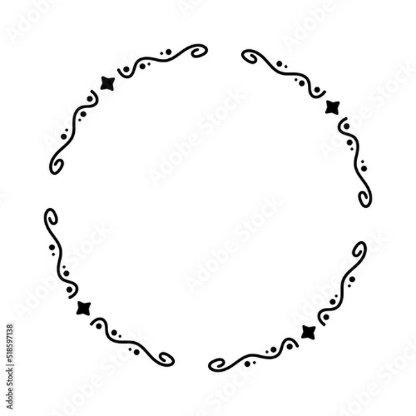 Obraz abstract star circle frame
