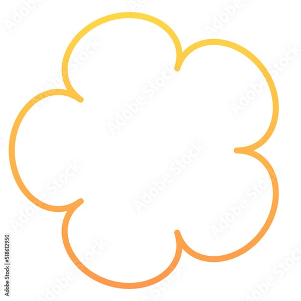 Fototapeta gradient round frame
