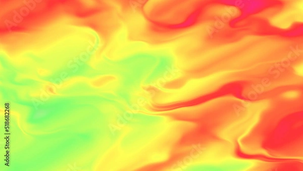 Obraz Weather forecast air mass motion. Synoptic heat map of atmosphere. Fluid texture of low and high air temperature fronts.