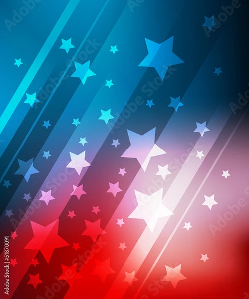 Fototapeta Background for 4 july