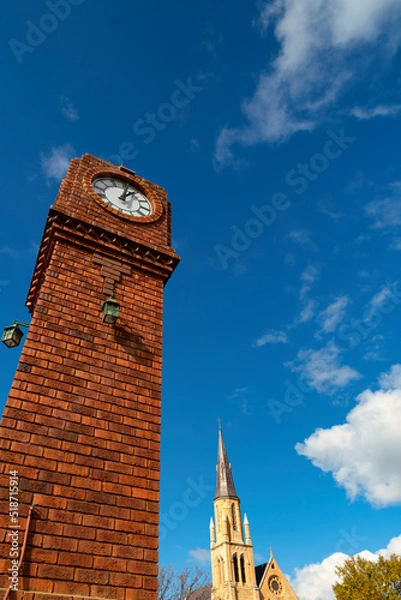Obraz Mudgee, NSW Australia, Rural township of Mudgee in the Mudgee wine region, New South Wales during the COVID Pandemic.