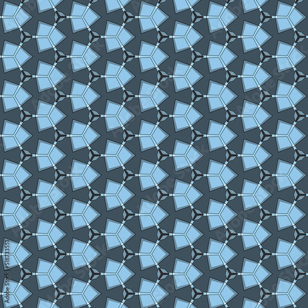 Fototapeta geometric pattern in blue