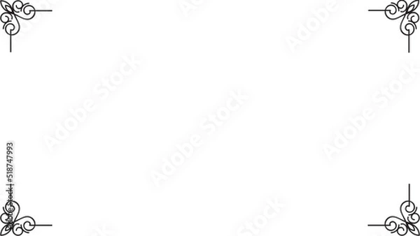 Obraz Black and white design frame.