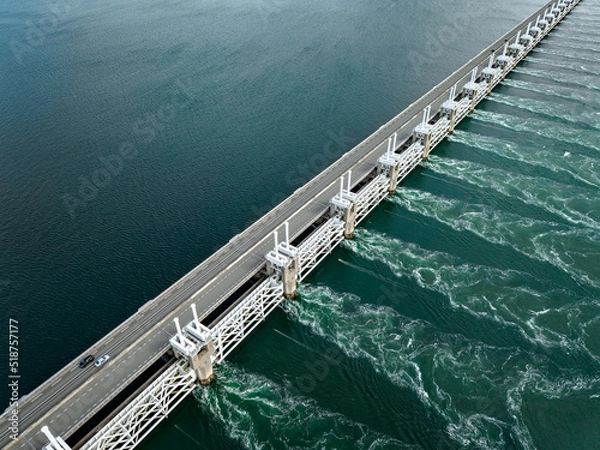 Obraz Eastern Scheldt Storm Surge Barrier in the Netherlands