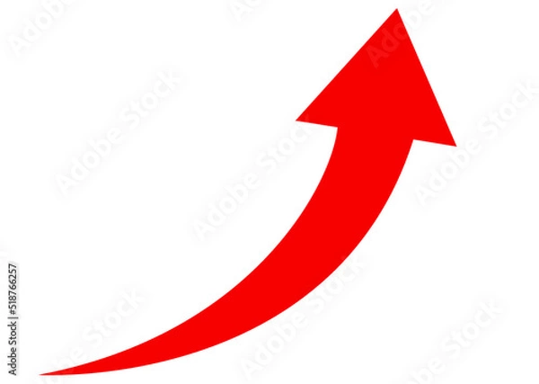 Fototapeta 矢印,上昇,成長,上がる,アップ,伸びる,回復,効果,増加,上昇中,急成長,上向き,急上昇,成績,業績,レベルアップ,売り上げ,アイコン,売上アップ,方向,強調,右肩上がり,好景気,ワンポイント,伸び率,上,向上,拡大,記号,マーク,増大,カーブ,曲線,向き,演出,イメージ,シンプル,イラスト,素材,ポイント