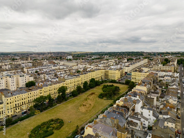 Fototapeta Aerial photo Regency Square Park Brighton Beach UK