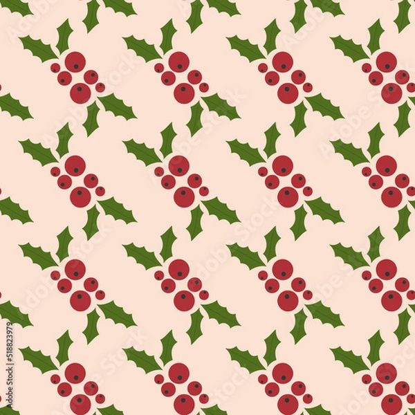 Fototapeta Seamless Christmas pattern. Christmas. Vector pattern.