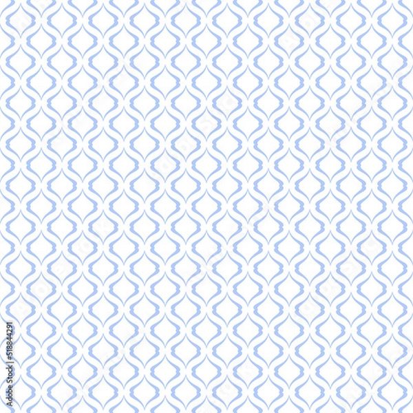 Fototapeta Abstract Blue Seamless Geometric Pattern and Texture.
