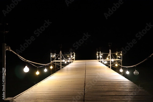 Obraz bridge at night