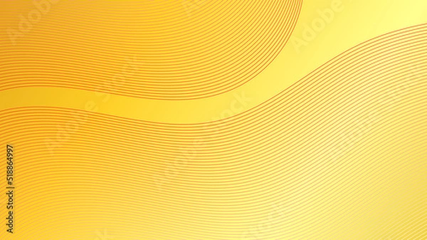 Fototapeta Abstract lines red lighting effect on yellow background.