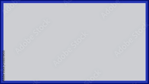 Obraz Blue border frame with silver background.