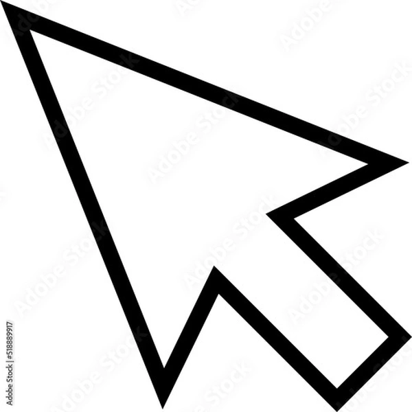 Obraz マウスカーソルのシンプルなイラスト