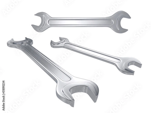 Obraz Wrench. 3D isolated