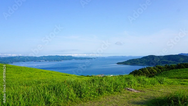 Fototapeta 長崎県平戸市の川内峠からの景色