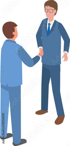 Obraz 握手するビジネスマン