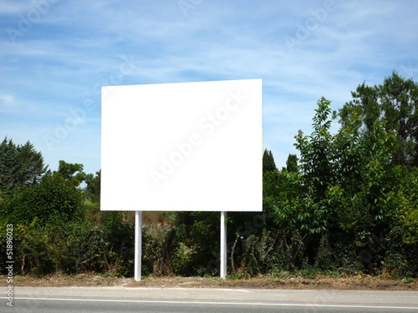 Fototapeta panneau publicitaire