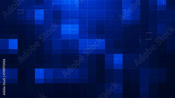 Fototapeta Abstract Blue Square Mosaic Tile Background