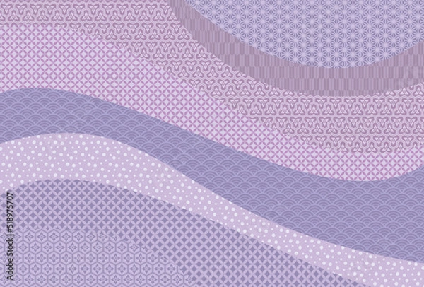 Fototapeta 日本の伝統柄 和柄背景