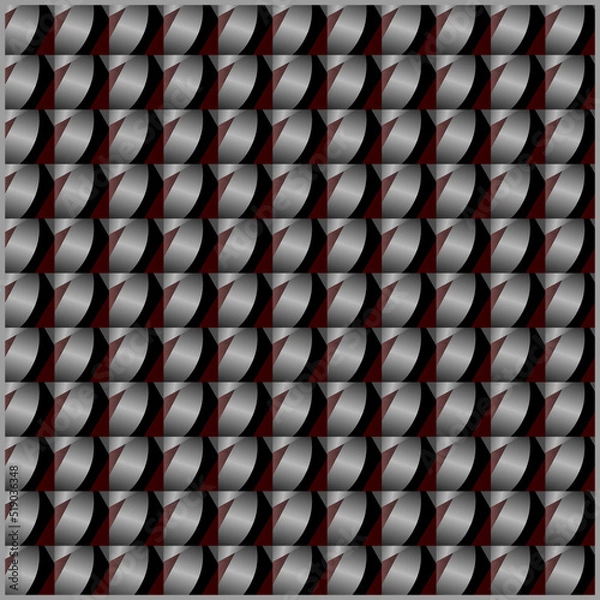 Fototapeta geometric pattern in red, silver and black