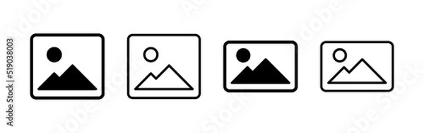 Fototapeta Picture icon vector. photo gallery sign and symbol. image icon