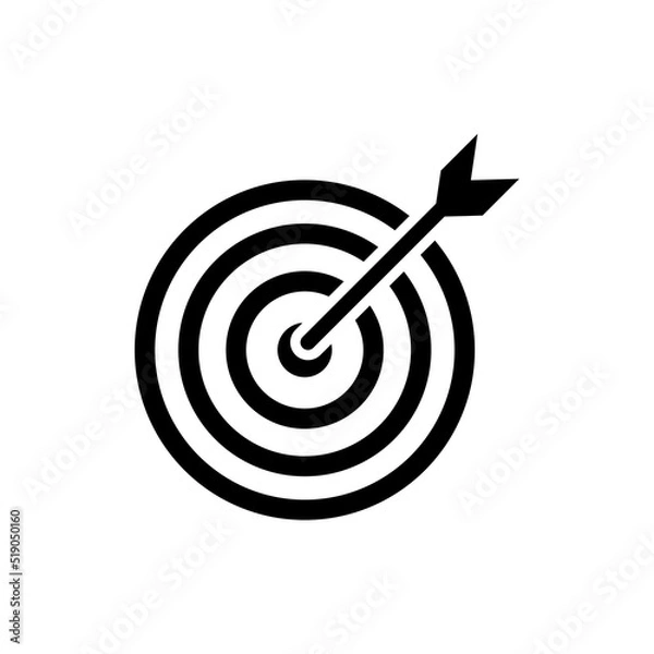 Obraz Target Icon Vector Symbol Design Illustration EPS 10