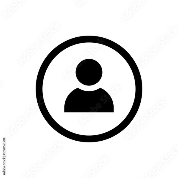 Fototapeta User Account Icon Vector Symbol Design Illustration EPS 10