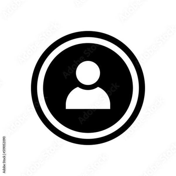 Fototapeta User Account Icon Vector Symbol Design Illustration EPS 10