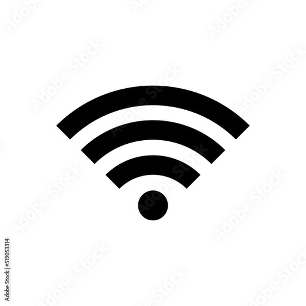 Fototapeta Wifi Signal Icon Vector Symbol Design Illustration EPS 10