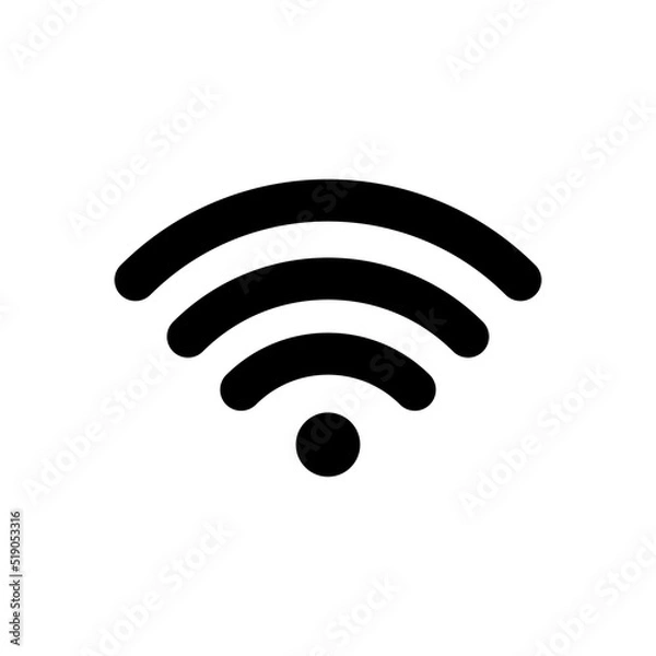 Fototapeta Wifi Signal Icon Vector Symbol Design Illustration EPS 10