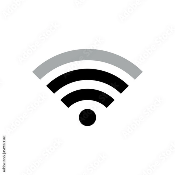 Fototapeta Wifi Signal Icon Vector Symbol Design Illustration EPS 10