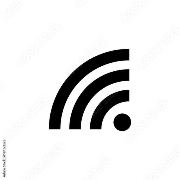 Fototapeta Wifi Signal Icon Vector Symbol Design Illustration EPS 10
