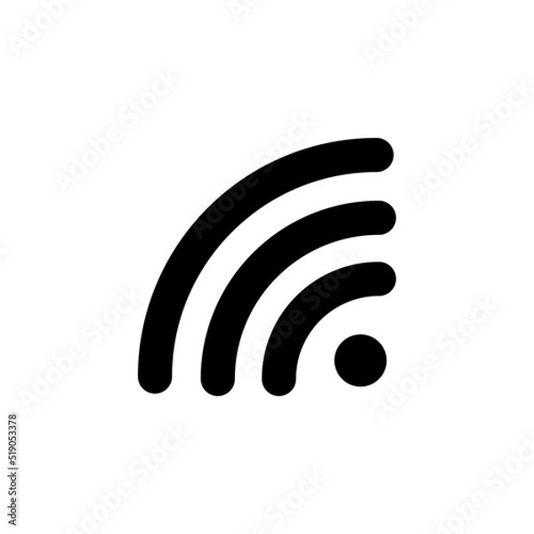 Fototapeta Wifi Signal Icon Vector Symbol Design Illustration EPS 10