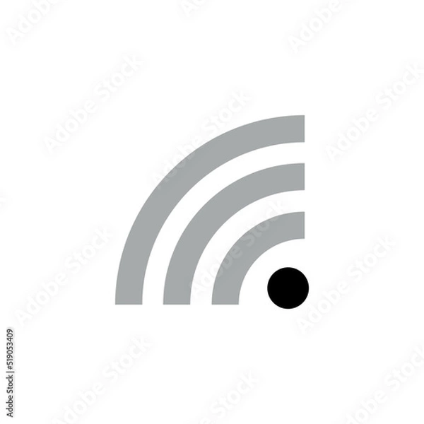 Fototapeta Wifi Signal Icon Vector Symbol Design Illustration EPS 10