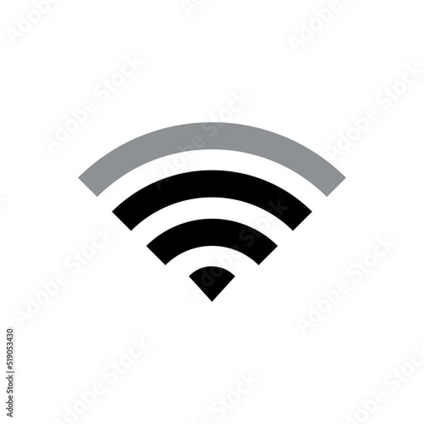 Fototapeta Wifi Signal Icon Vector Symbol Design Illustration EPS 10