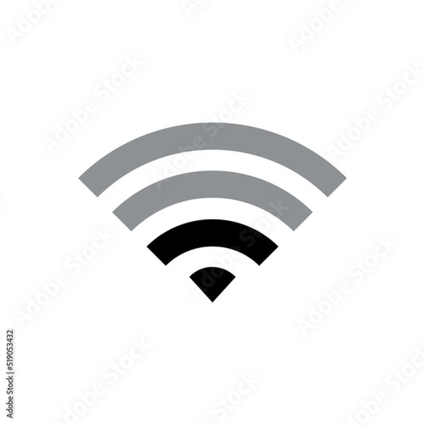 Fototapeta Wifi Signal Icon Vector Symbol Design Illustration EPS 10