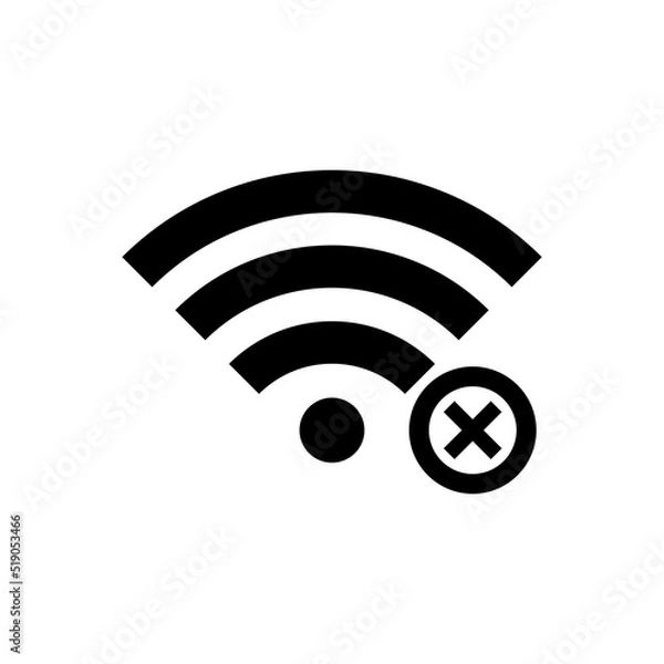 Fototapeta Wifi Signal Icon Vector Symbol Design Illustration EPS 10