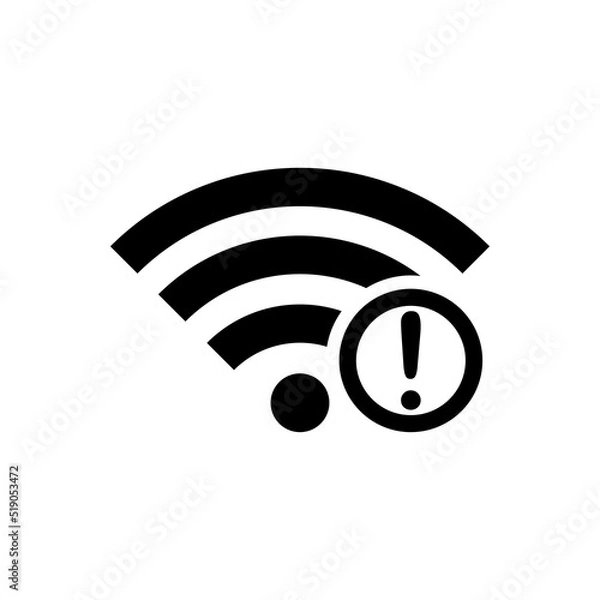 Fototapeta Wifi Signal Icon Vector Symbol Design Illustration EPS 10