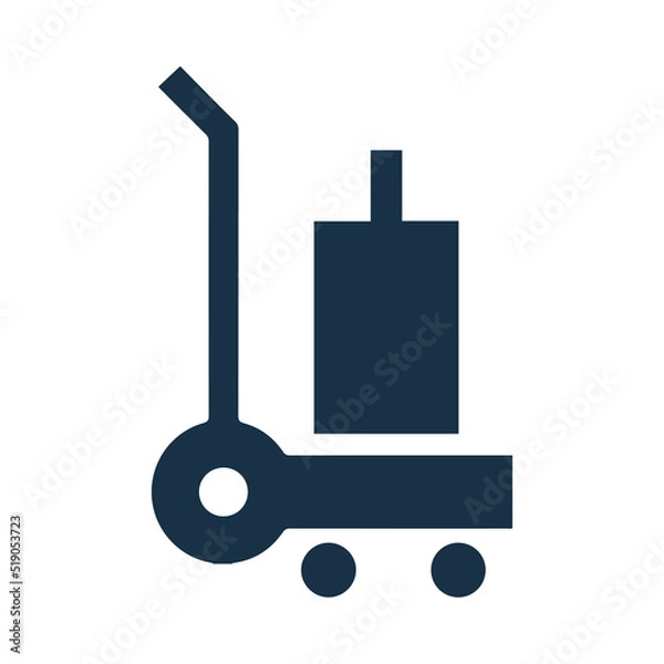 Obraz Accessories baggage or bicycle icon