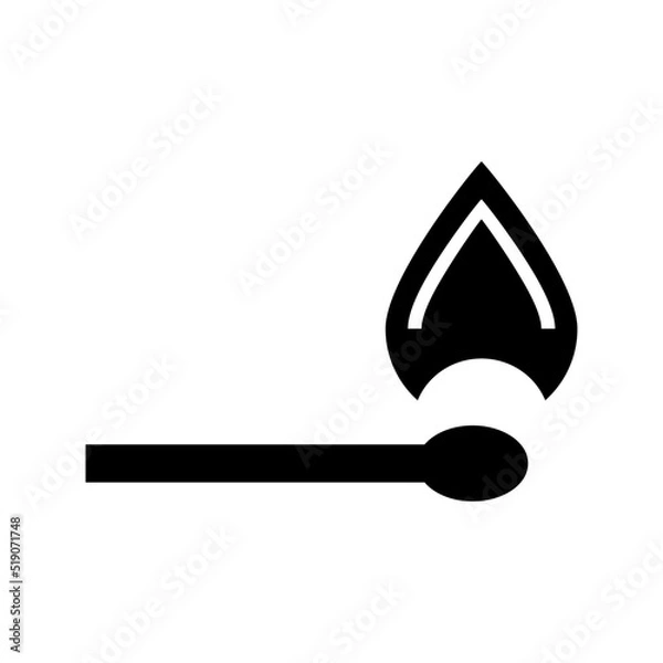 Fototapeta matchstick icon or logo isolated sign symbol vector illustration - high quality black style vector icons

