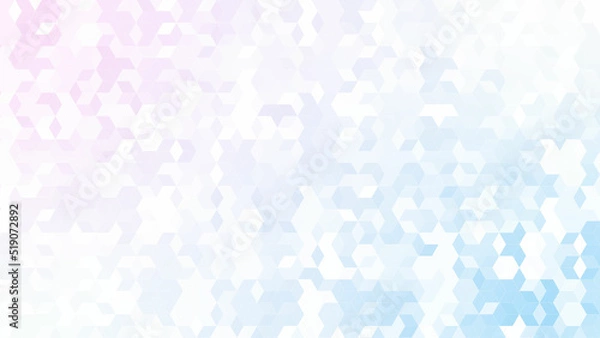 Fototapeta ダイヤのパターン背景素材，薄いピンクとブルーのグラデーション