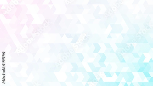 Obraz 三角パターン背景素材，ピンクとグリーンのグラデーション
