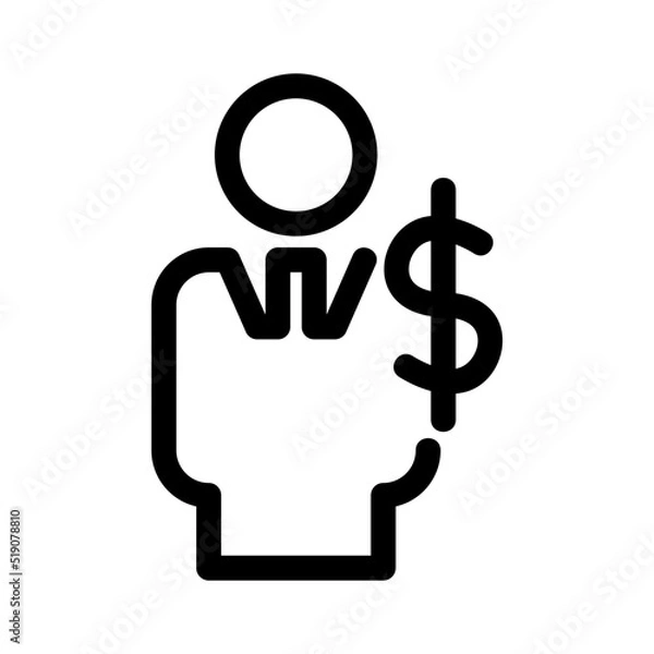 Fototapeta bribe icon or logo isolated sign symbol vector illustration - high quality black style vector icons
