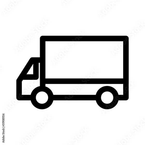 Fototapeta truck icon or logo isolated sign symbol vector illustration - high quality black style vector icons
