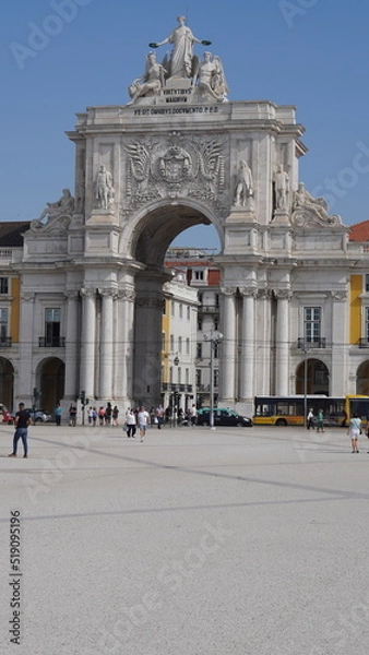 Fototapeta Lisbon, Portugal, The commerce square and the tagus river